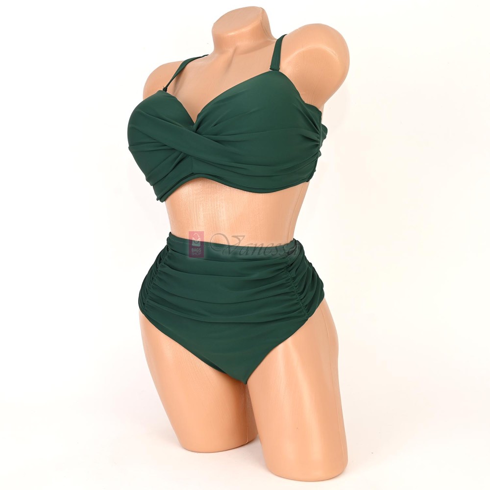 Бански от две части в зелен цвят. КОД 3256 Бански от две части в зелен цвят. КОД 3256